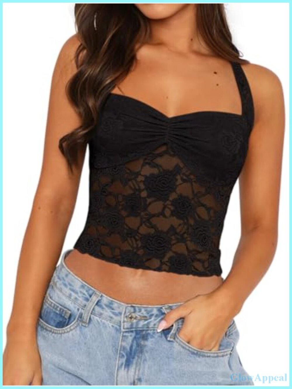 Halter Lace Crop Tank Top Adjustable Straps Ruched Bust Sleeveless Y2K Summer